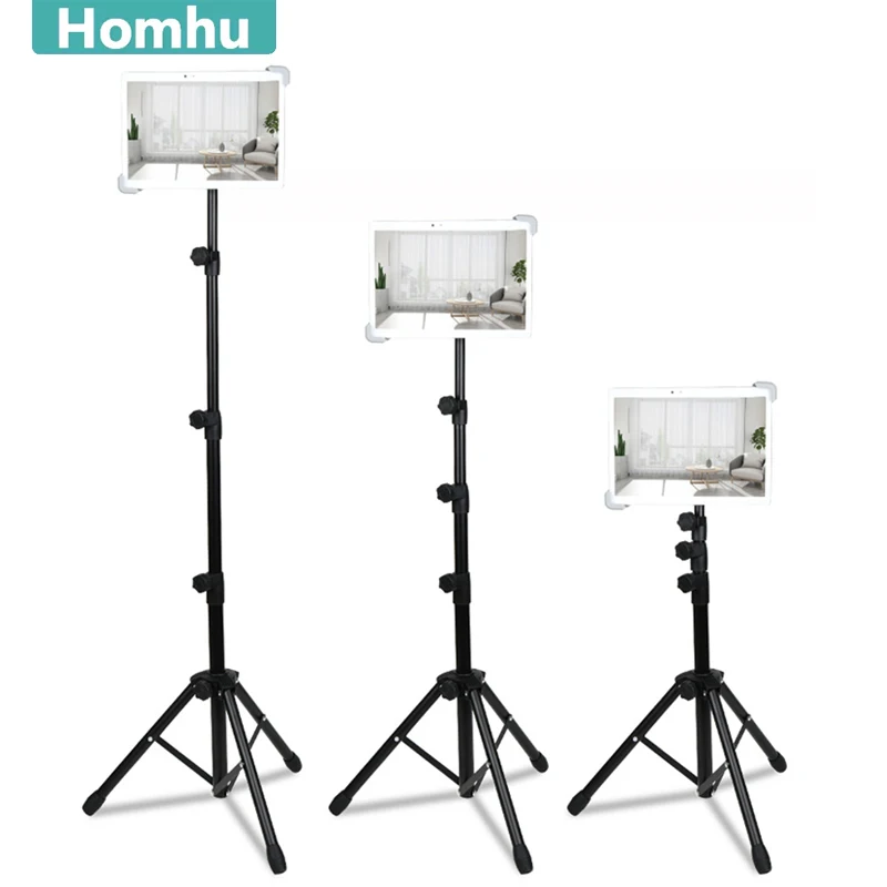 Suporte Dobrável do Tripé da Tabuleta do Assoalho para o Ipad Samsung Lenovo Huawei Xiaomi Universal 15 Polegada Tablet Holer 360 Girando