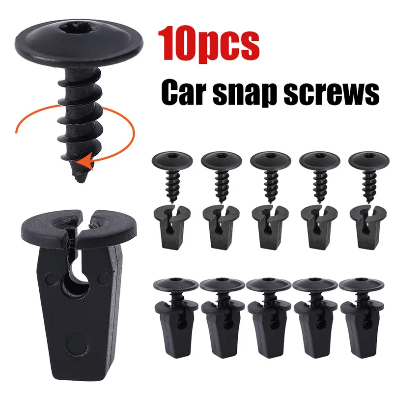 

Car Fastener Snap Screws Kit Auto Fender Lining Retainer Snap Door Panel Metal Fastener Clips Rivet Set Auto Accessories