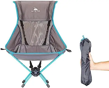 

V2 Highback Backpacking Chair | 2-in-1 Trekking Pole and Camp Chair System | Extra Large and Wide with Headrest | Ultralight | C
