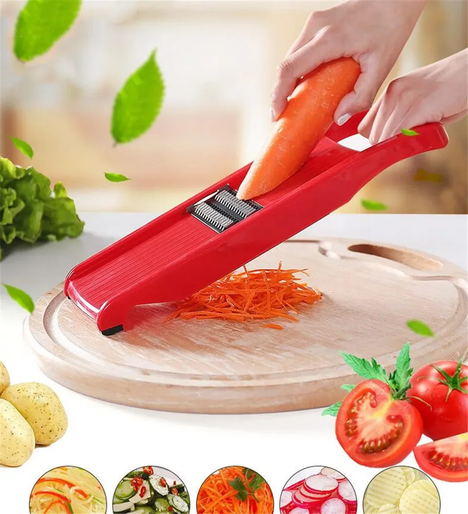 Vegetable Slicer Cutter Chopper Grater Julienne - 6