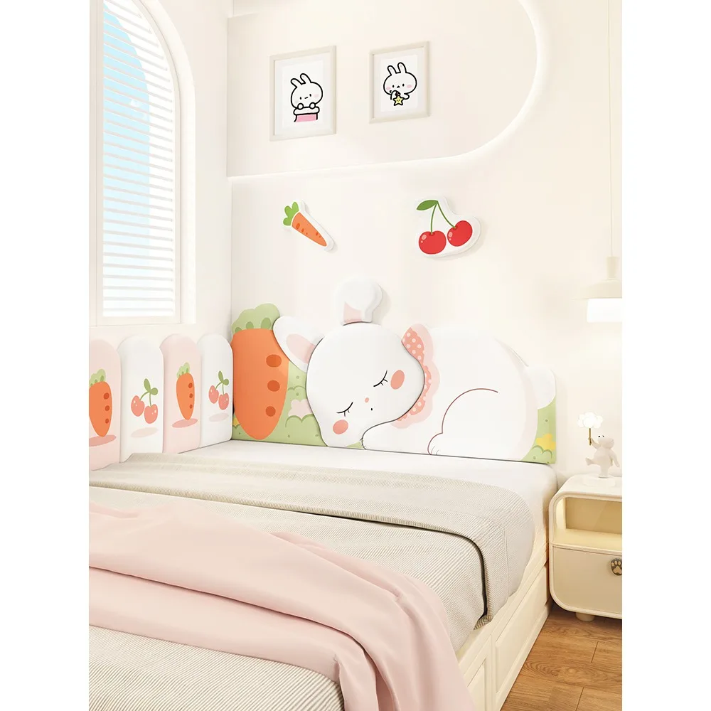 Tatami Wall Circumference Soft Bag Children's Room Boys and Girls Cute Animals Headboard Backrest Pad Anti-collision Baffle Wall