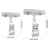 25Pcs Clear POP Advertising Clips Plastic Sign Price Display Label Tag Clip Holders In Supermarket Retails Label Holder Clamp ﻿ 6
