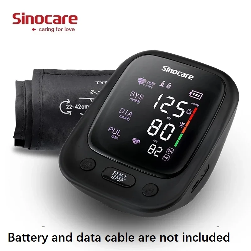  Sinocare Монитор артериального давления цифровой электронный сфигмоманометр Автоматическая BP машина пульсометр монитор длинный манжет 
