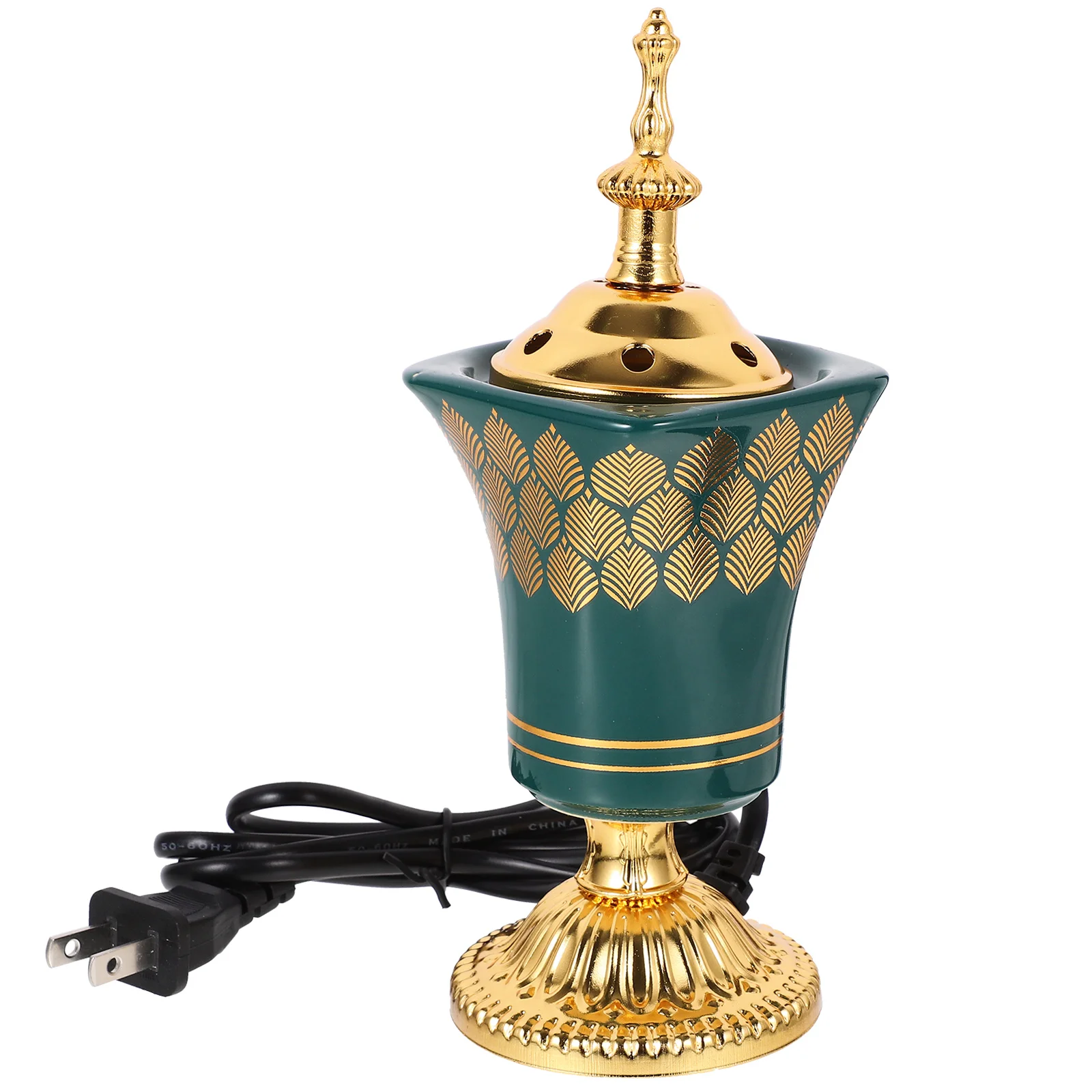 

Bakhoor Electric Incense Burner Vintage Arabic Incense Burner Middle Eastern Style Tabletop Electric Censer Aroma Burner