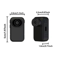 Mini HD POV Thumb Body Camera 1080P Portable Wearable Pocket Action Cam for Motorcycle Helmet Bike Outdoor Sports Vlog Recording 1