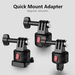 Magnetic Suction Quick Release System for GoPro Hero 12/11/10/9/8/7/6 Insta360 X2 X3 GO 3 Tripod Base Mount Adapter Accessories