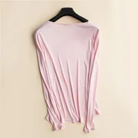 Natural Mulberry Silk Women's Silk Autumn Clothes Autumn Pants Underwear Set Silk Long Sleeve Bottoming Shirt Bottoming Pants - Image 4