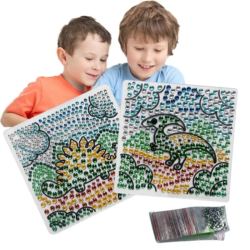 

Dinosaur Gem Painting Dinosaur Dots Mosaic Kits Painting Stickers Kit Window Art For Kids Dots Mosaic Kits 5d DIY Painting