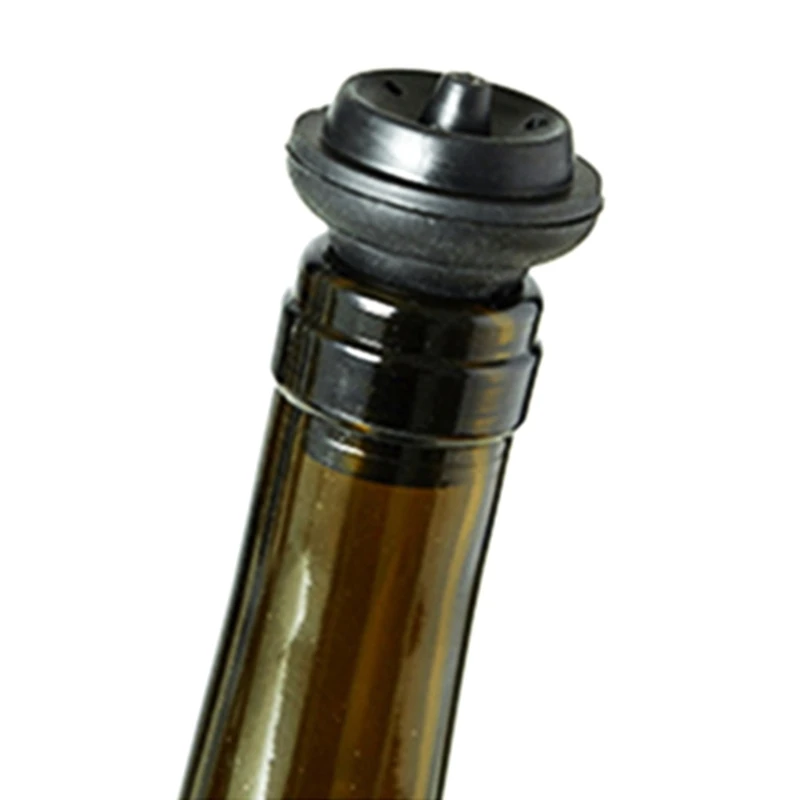 

10 шт., вакуумная крышка для вина, многоразовая крышка для бутылки шампанского, силиконовая герметичная пробка для вина, для
