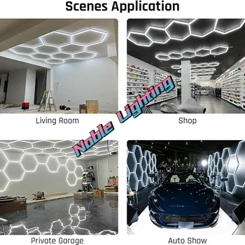 Hexagon LED Garage Light 5