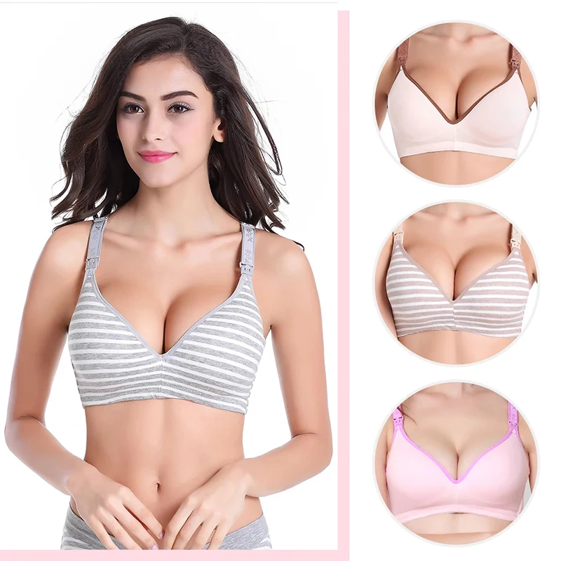 Maternity Bras Wirefree Nursing Bra Panties Set Pregnancy Clothes Prevent Sagging Breastfeeding Women's Breathable Lactancia Bra 4