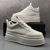 Spring Autumn Light Breathable White Casual Sneakers Fashion Round Toe Thick Bottom Business Driving Walking Loafers V12 3