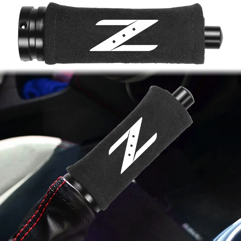 Racing HandBrake Sleeve Anti-Slip Handle Protector Cover Decoration For Nissan 350Z 370Z Z33 Fairlady Nismo Z Car Accessories