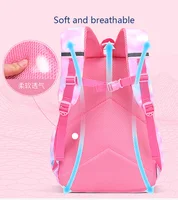 Children Girl Backpack School Bag Pink For Kid Child Teenage Schoolbag Primary Kawaii Cute Waterproof 2