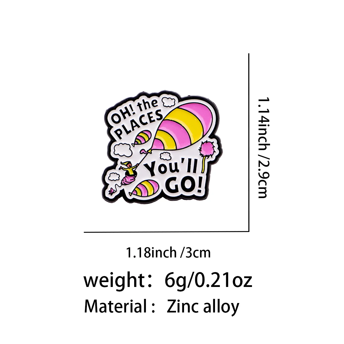 Adventure-Themed Enamel Pin - Fun Brooch for Clothing, Backpacks, and Hats