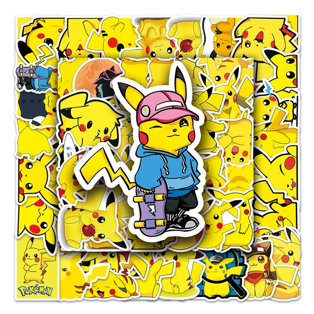 10/30/50/100pcs Cute Pokemon Cartoon Stickers DIY Car Guitar Laptop Phone  Squirtle Pikachu Anime Decal Kawaii Kids Sticker Toys - AliExpress