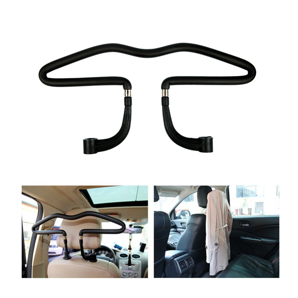Car Hanger Coat Back Seat Headrest Hangers Universal Clothes Suit Trousers Phone Holder Rack Hook Cloth Drying Rod Auto Supplies