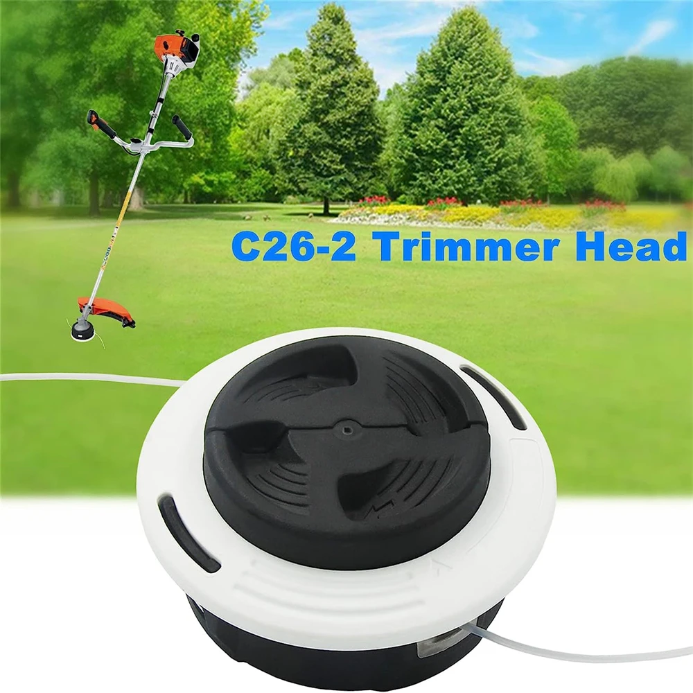 C26-2 Dual Line Trimmer Head For Stihl FS55 FS55R FS56 FS56RC FS70 FS70R FS80 FS85 FS90 FS131 FS131R FS240 FS250 Brushucutters 1 x aluminum carburetor carb stihl fs38 fs45 fs46 fs55 fs74 fs75 fs76 fs80 fs85 trimmer chainsaw power tools parts