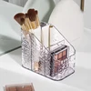Clear Acrylic Makeup Brush Holder Desk Cosmetic Organizer Lipstick Storage Box Nail Polish Display Stand Rack Jewelry Case 3
