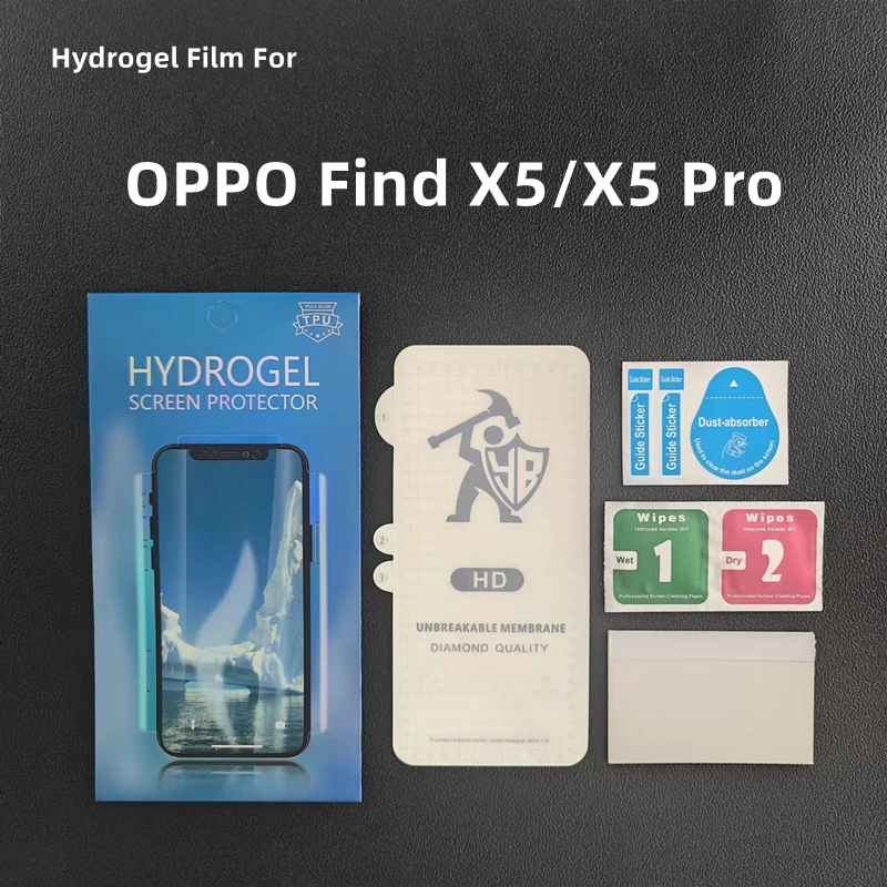 Hydrogel Film Screen Protector For OPPO Find X5 Pro - Liquid Resin, Full Cover 3 thumbnail image