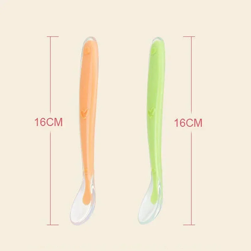 Baby Feeding Silicone Spoons Tableware With Box