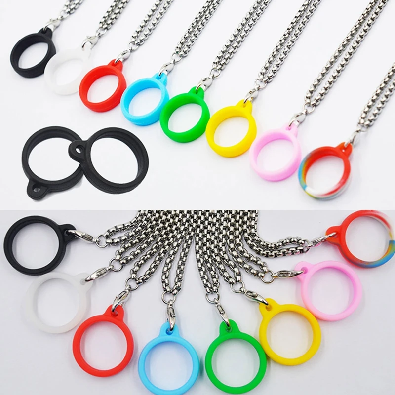 

8pcs Silicone Anti-Lost Adjustable Rings Band Holder for 18-20mm Pens Device Electronic Cigarette Vape