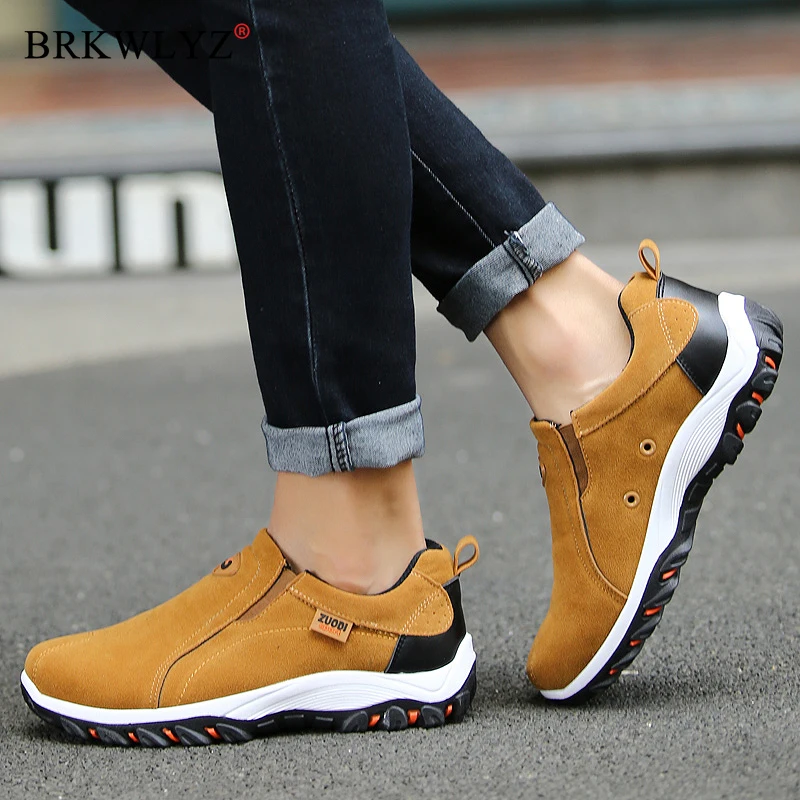 

Men's Walking Shoes Man Flat Casual Shoes Slip-On Light Comfortable Anti-slip Sneakers Footwear Breathable Big Size 38-48 2022