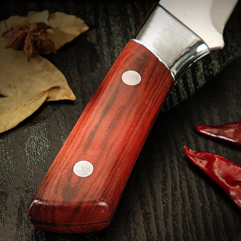 Butcher Bone Cleaver Cutting Knife Meat Chef Knife Sheath Slaughtering Sheep Fish Pig Fruit Vegetable Sharp Knives BBQ Tool
