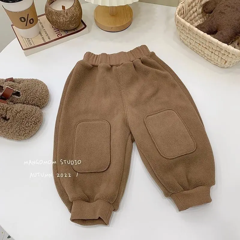 Baby Clothes Velvet Long Trousers Thickened Autumn Winter Children Boys Girls Warm Casual Trousers girls pants boys pants kids pants girls trousers
