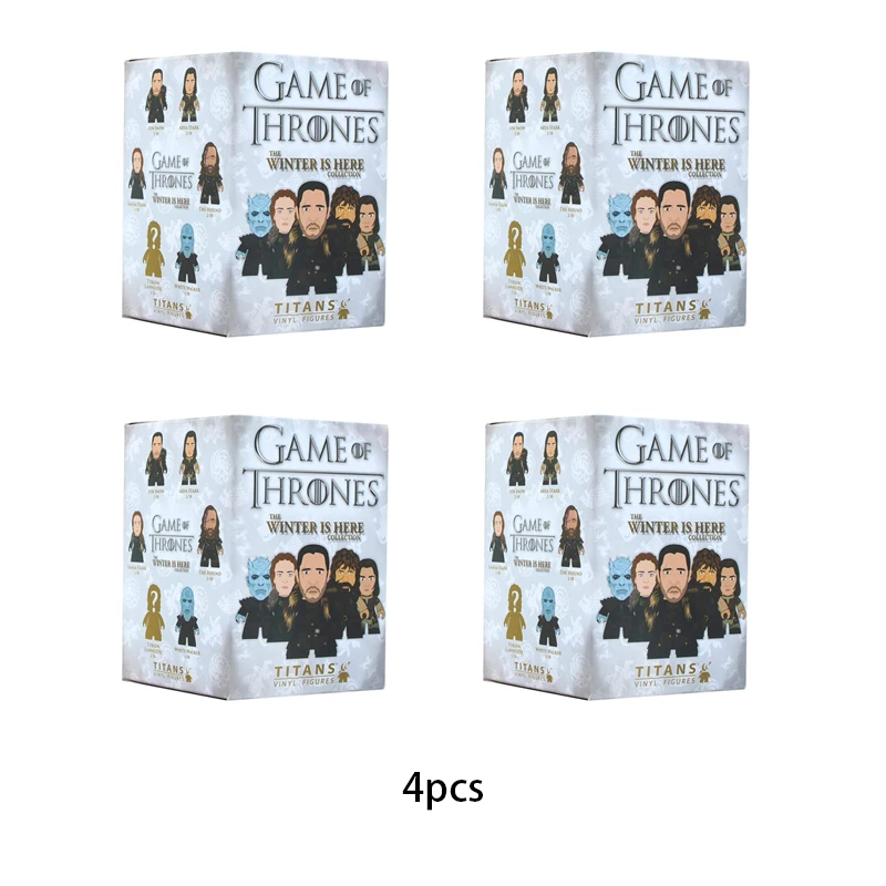 thumbnail image 1 of Figura de vinilo de Titans Game of Thrones The Winter Is Here, caja sorpresa, Jon Snow, Sansa Stark, The Hound, modelo coleccionable de fantasía para TV, 1 of 5
