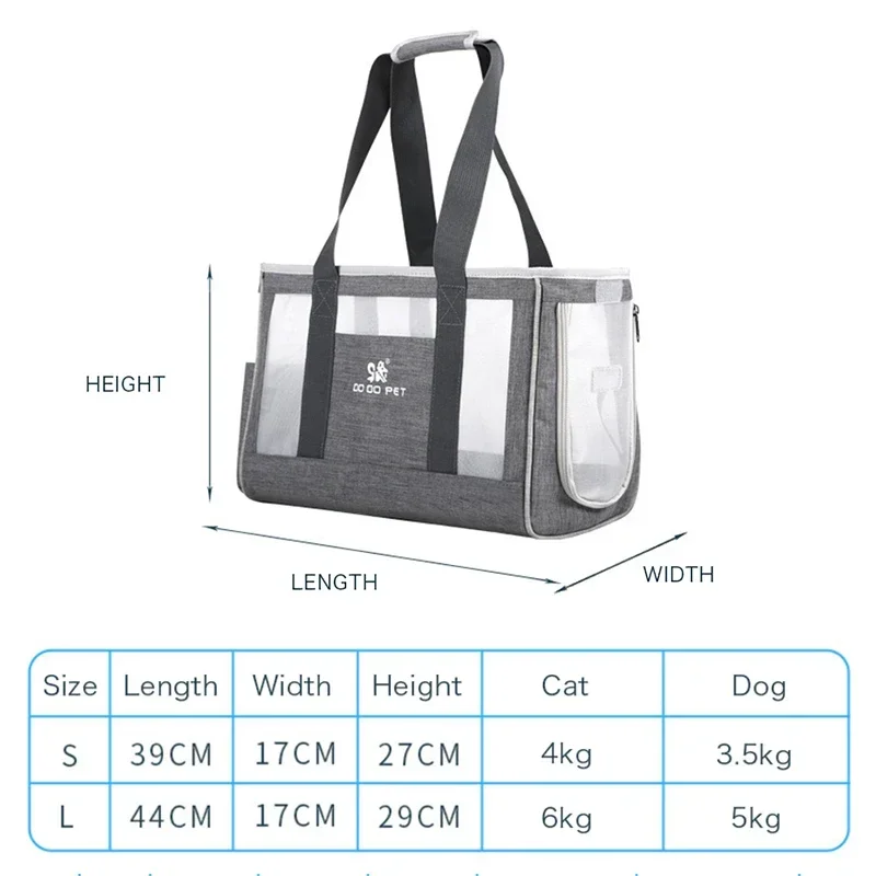 Breathable Cat Carrier Bag Cat Transporter Bag Portable Handbag Backpack Pet Carrier for Dog Puppy Single Shoulder Bags