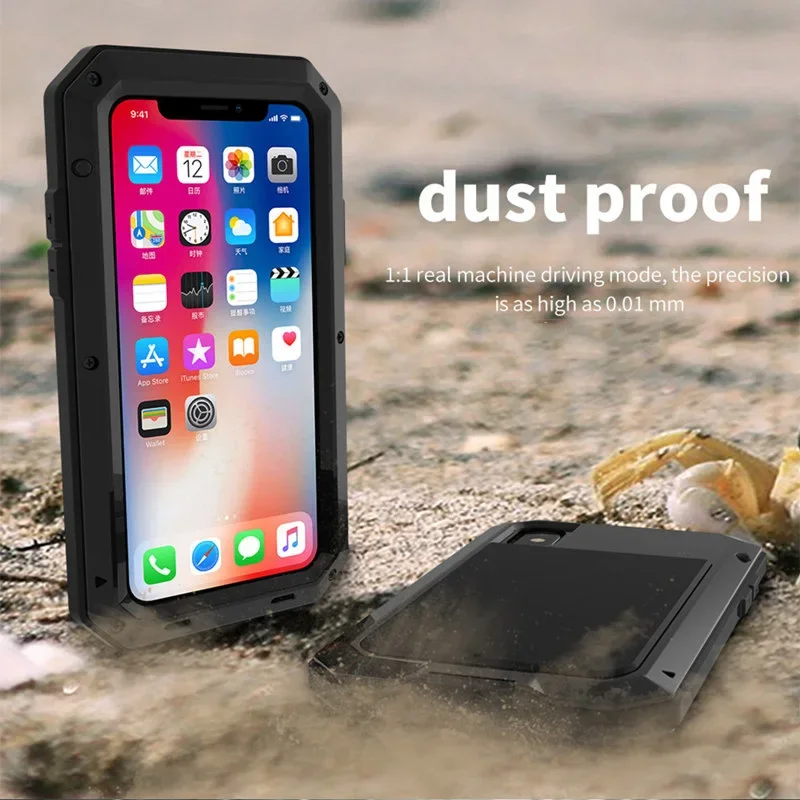 Heavy Duty Doom Armor Metal Aluminum Shockproof Case