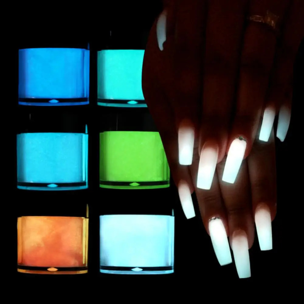 Nail Extension Enhance Nail Extensions Glow In The Dark Professional-grade Glamorous Manicure Accessories Luminous Pigment nail powder manicure tools nail acrylic liquid acrylic nail powder nail kit nail tools