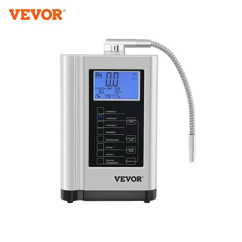 Vevor Water Ionizer Machine Ph3.5-10.5 Sistema Di Filtrazione Domestica Filtro Depuratore Per Bere 7 Impostazioni Dell'Acqua Per Elettrodomestico