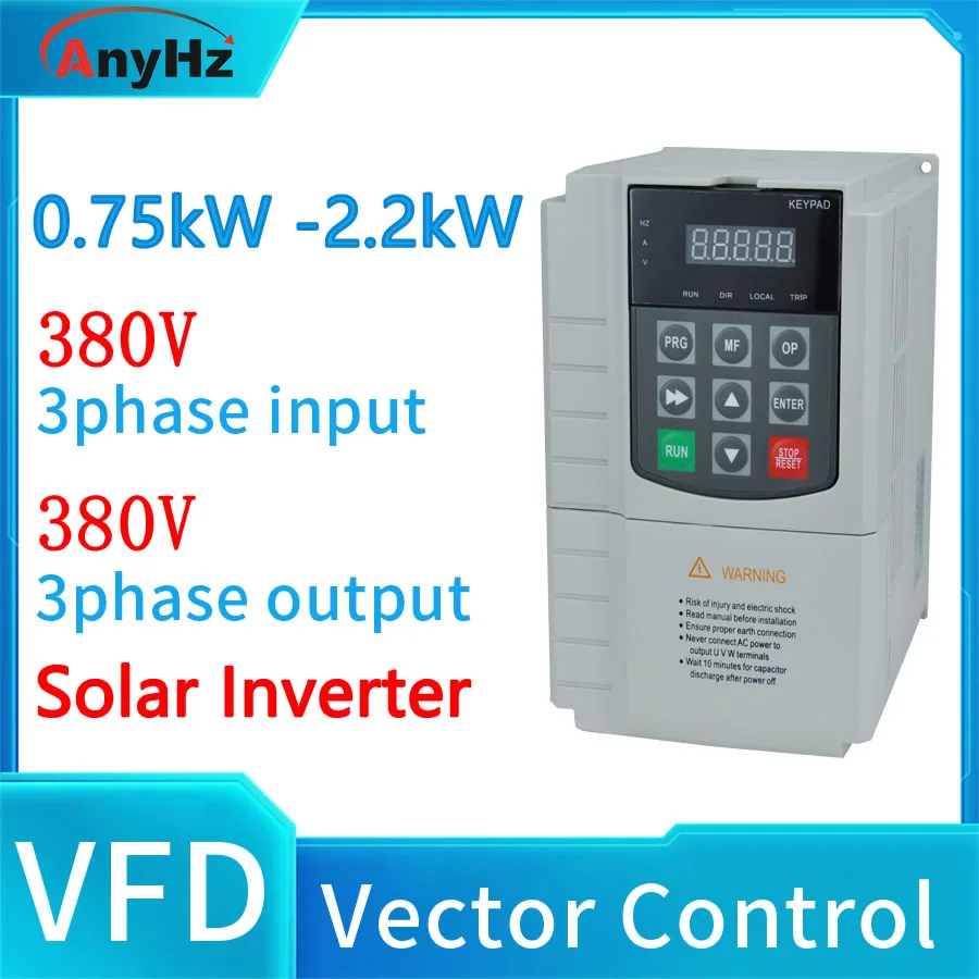 Adatto Per Pompa Sommergibile Solare Fotovoltaica Inverter Vettoriale Mini 0.75Kw 1.5Kw 2.2Kw 220 V380V Mppt Pompa Sommergibile Solare In