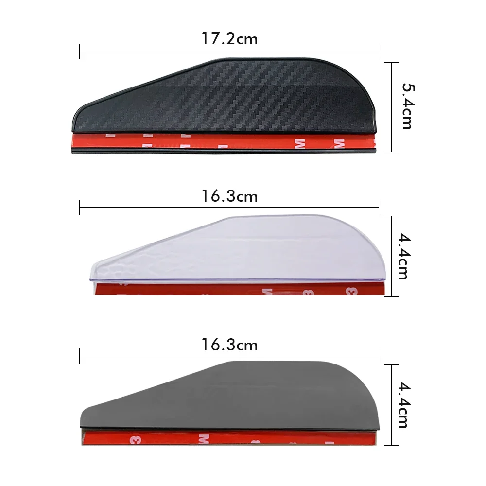 Car Rearview Mirror Rain Eyebrow Carbon Fiber Rain Shield Sun Shade Clear Vision Protector 2PCS For Auto Mirror Accessories rearview mirror protector auto mirror accessories