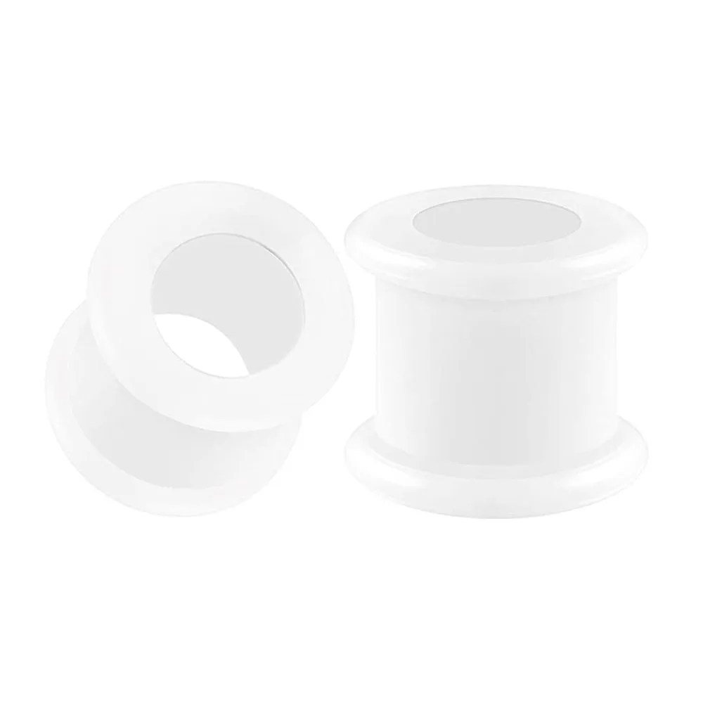 3-38mm Große Größe Hohl Silikon Flexible Doppel Ausgestelltes Flesh Ohr Tunnel Stecker Phimose Bahre Ringe Gauge Expander stretchers – Detail 6