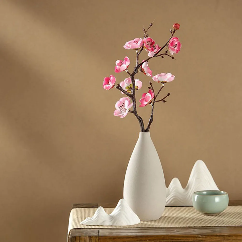 

Artificial Flower Plum Blossom Flowers Branch Plant Home Office Bedroom Decor For Table Vase Arrange Home Wedding Decoration