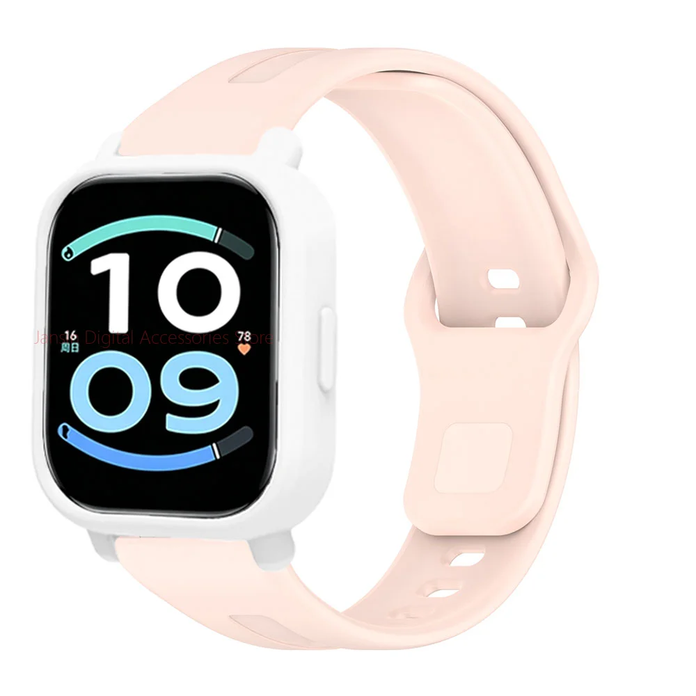 Silicone Wristband with Soft TPU Cover for Smartwatch - Enhanced Protection and Style