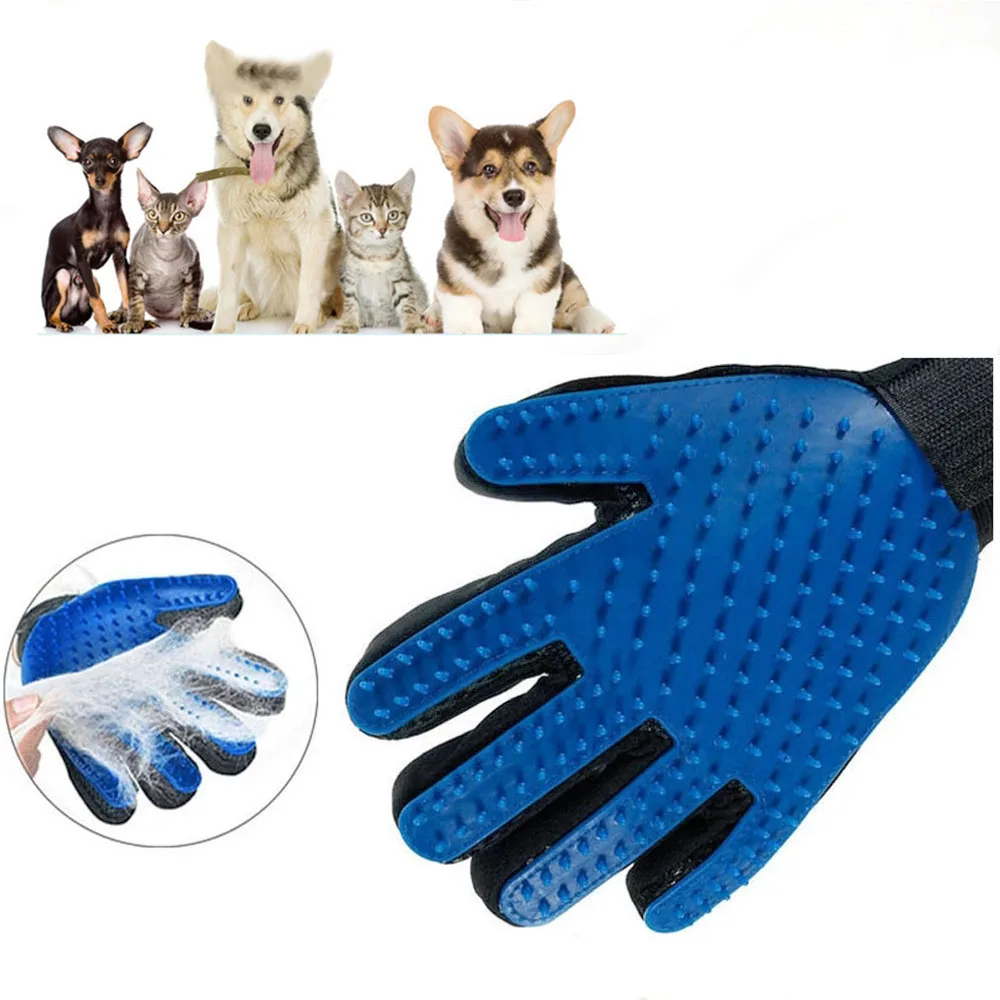 Rubber Pet Bath Brush Protection Silicone Cat Comb Glove Massage