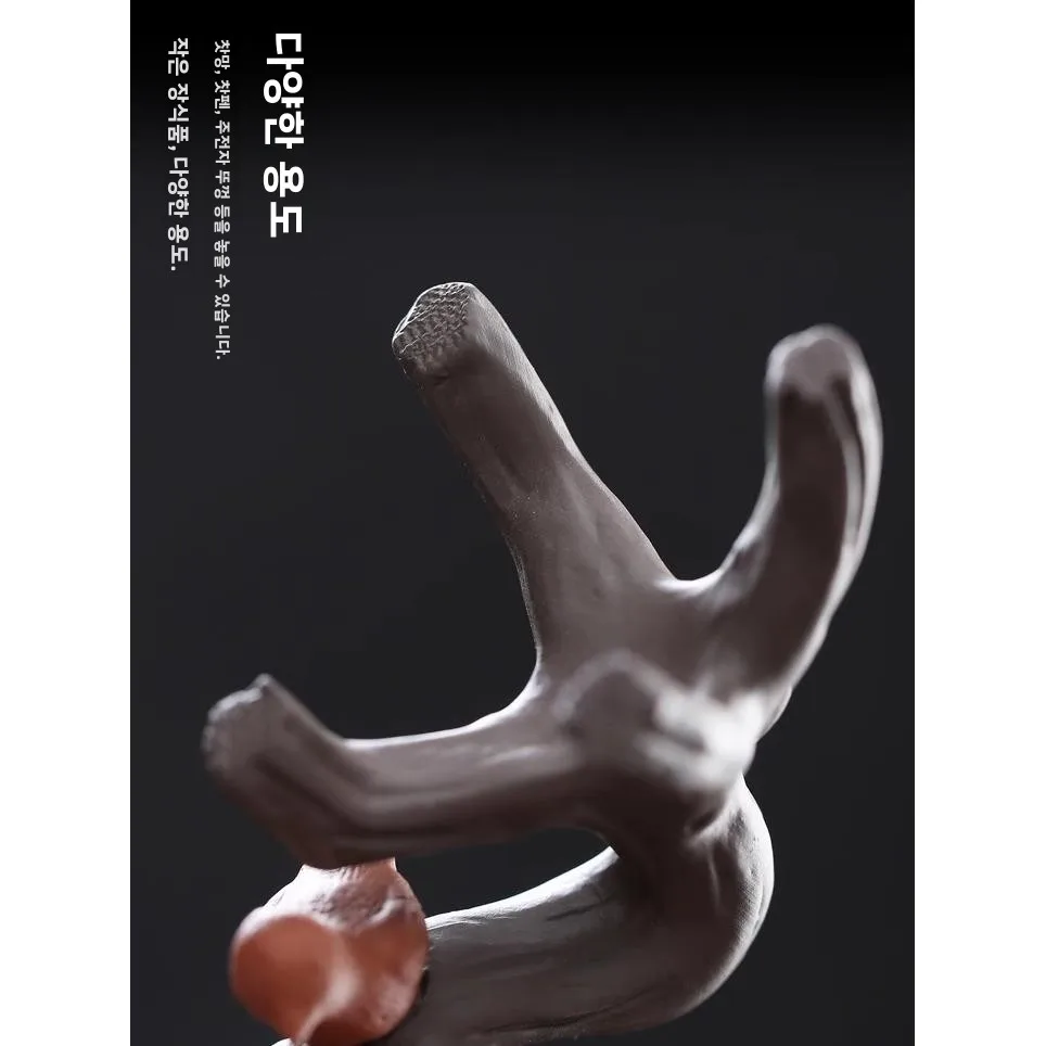 창의적인 보라색 점토 차 장식품, 찻주전자 뚜껑 홀더, 다도 용품, 고급 차를 키우는 데 도움이 되는 다도 용품