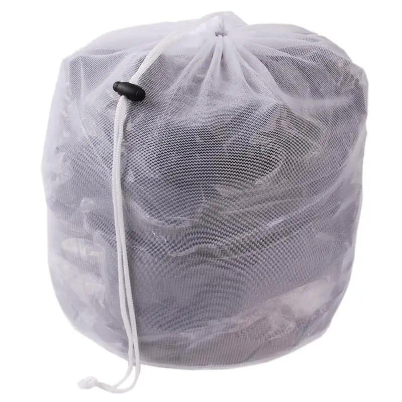 

Laundry Bag Clothes Storage Baskets Washing Machine Laundry Bra Aid Lingerie Mesh Net Wash Bag Draw Cord Neatening