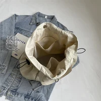 1 Piece Large Capacity Tote Bag fashion Shoulder Canvas Bag Work Commuting Bucket Bag - Image 6