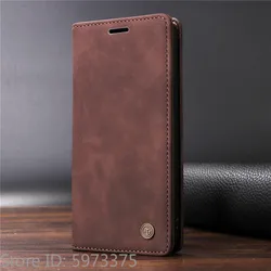 Elegant Retro Matte Flip Wallet Phone Case - Luxury Stand Cover in Solid Colors - Galaxy A17 5G (Coffee)