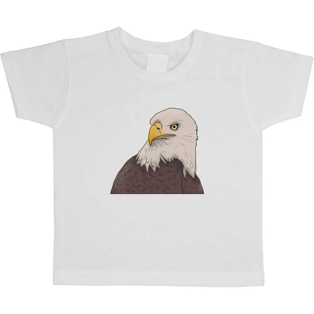 

Детские/Детские футболки с лысовым орлом, для мальчиков и девочек, с мультяшным рисунком, высокое качество, 100% хлопок, летние с коротким рукавом