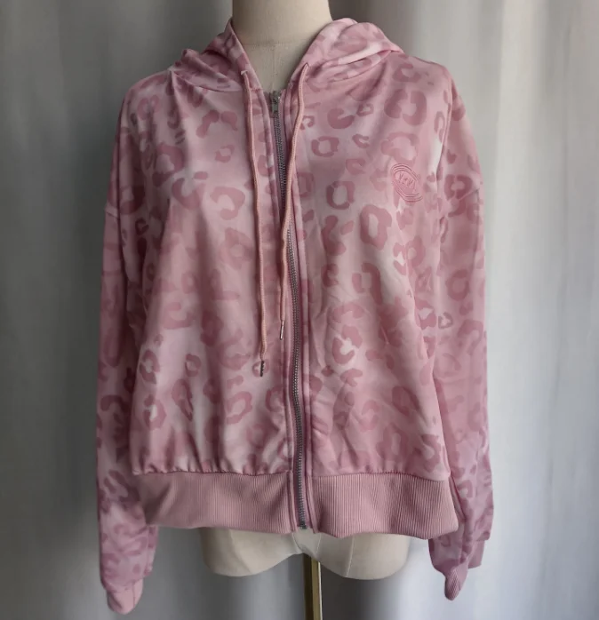 MIRROR9 レオパードフーディ ピンク MIRROR9 レオパードフーディ