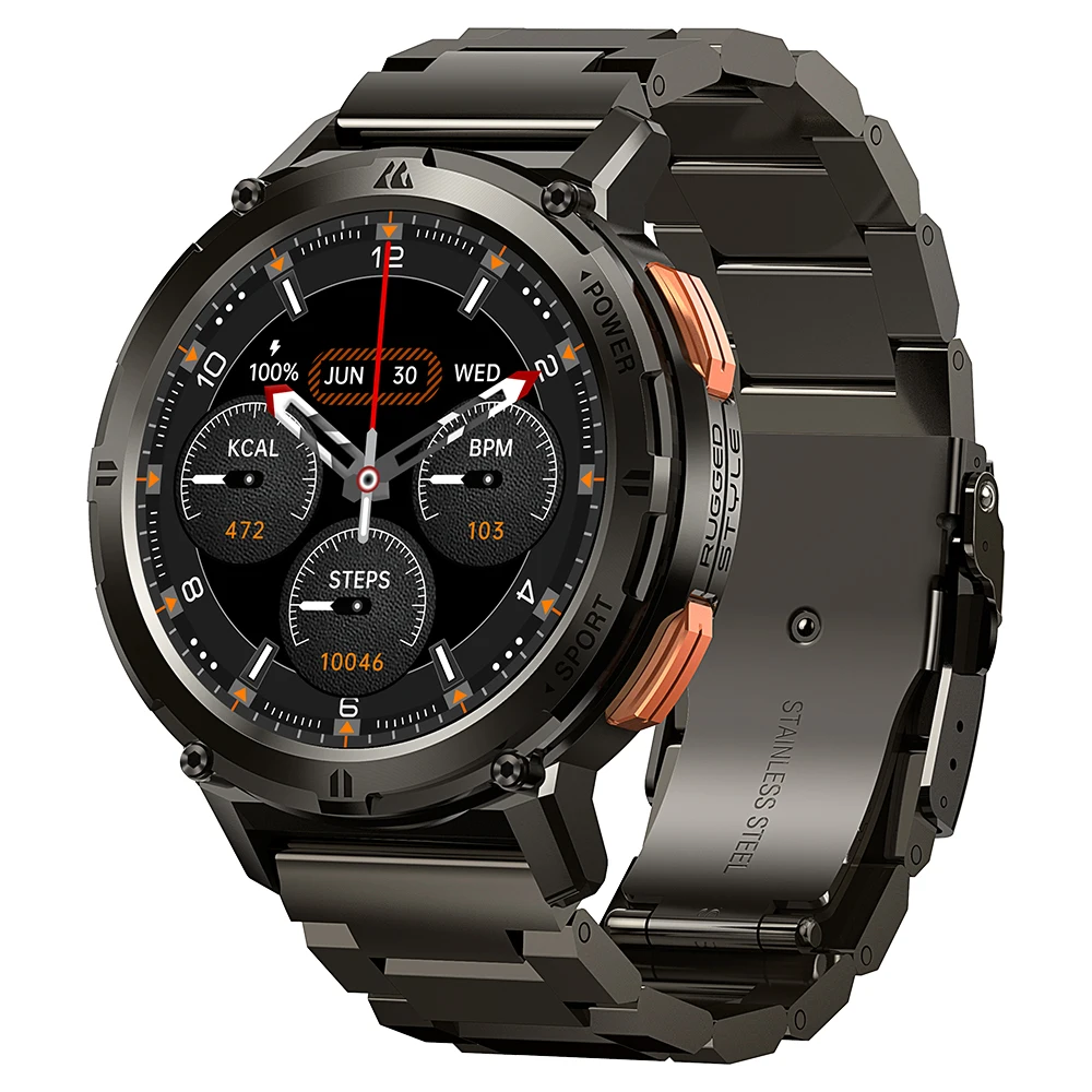 Alça de para Kospet Tank m2 Tank t2 Relógios Inteligentes Correias de Metal Pulseira Masculina de Substituição 22 mm Aço Inoxidável - Image 5