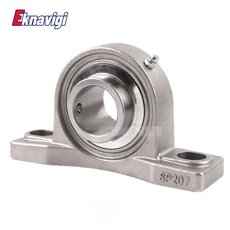 

Free Shipping 1PCS SUCP206 InisStainless Steel Outer Spherical Bearing Belt Base Insert Bearings Waterproof Rustproof