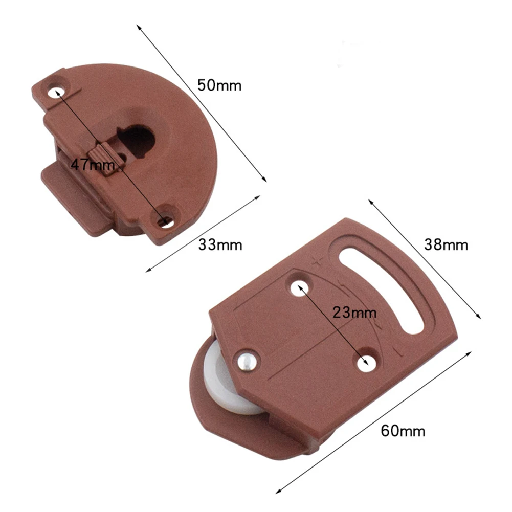 Sliding Door Roller Sliding Door Pulley 2pc Sliding Door Roller Vintage Style ABS Wheel Convenient Adjustable Design Provides Noiseless and Smooth