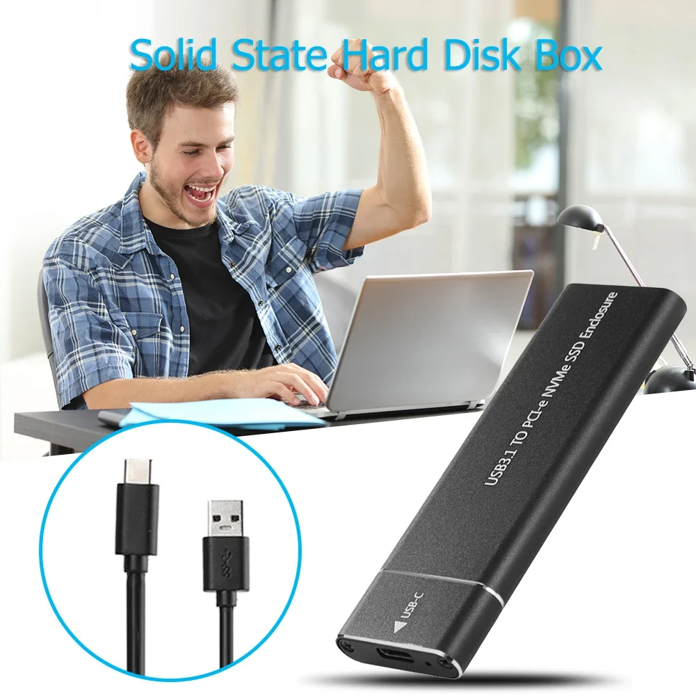 USB 3.1 C Ÿ M.2 NVMe SSD Ŭ, M-Ű PCI-E ָ Ʈ ũ ̽, 10Gbps